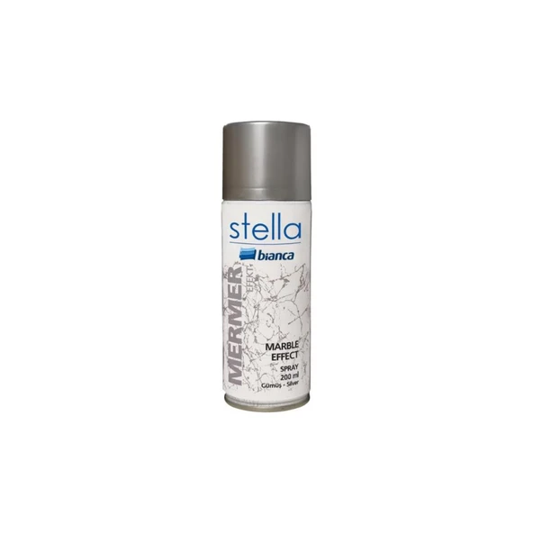 Bianca Stella Mermer Efekt Gümüş Sprey 200 ml ürün görseli 1