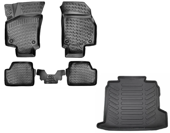 Rizline Opel Astra H SEDAN 2004-2013 Yılları Arası Uyumlu 3D Havuzlu Paspas + Bagaj Havuzu Set ürün görseli 1