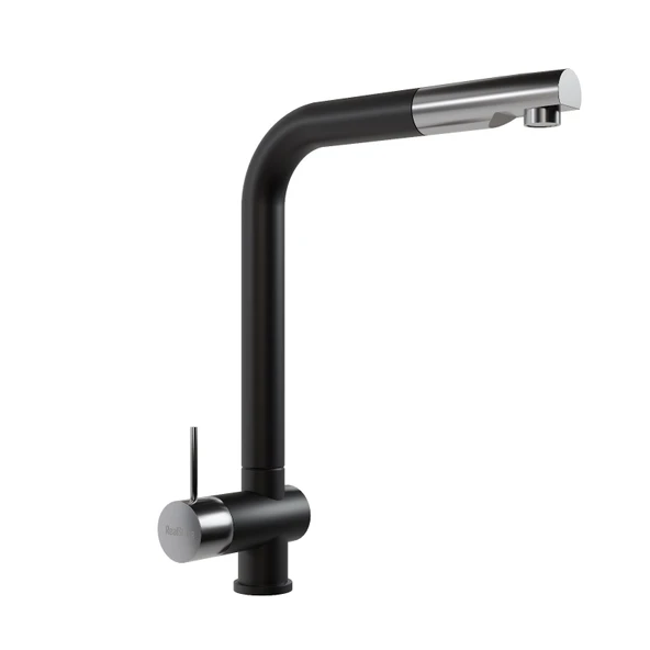 Realstone Sümela Spiralli Eviye Bataryası Siyah ürün görseli 1