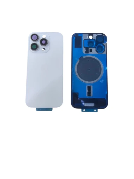 Uyumlu İphone 16 Pro Arka Kapak  Kamera Camlı Full( Pil Kapağı ) Cam - Çöl ürün görseli 1