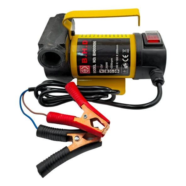 Fixonic B.H.D. BHD00696 12V Kendinden Emişli Taşınabilir Yakıt/Sıvı Yağ Aktarma Mazot Pompası ürün görseli 1