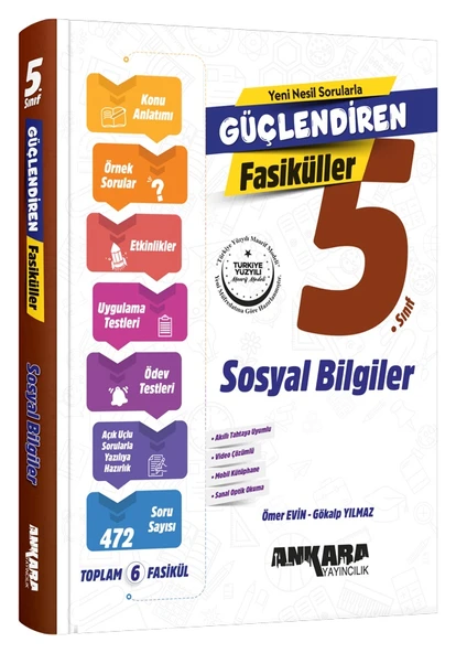 Ankara 2026 5. Sınıf Sosyal Bilgiler Güçlendiren Fasikül Set Güncel Müfredat ürün görseli 1