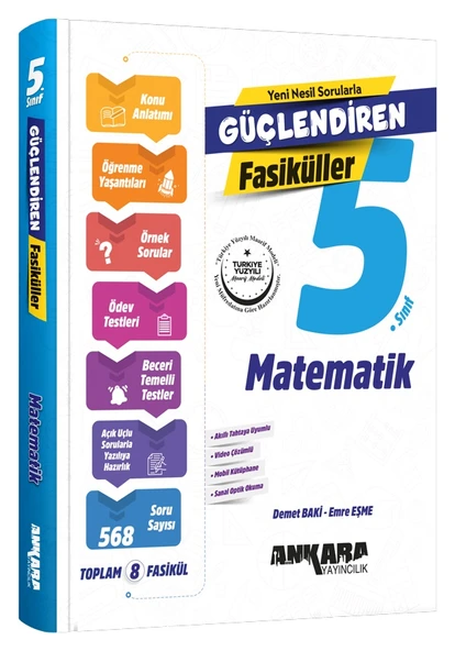 Ankara 2026 5. Sınıf Matematik Güçlendiren Fasikül Set Güncel Müfredat ürün görseli 1
