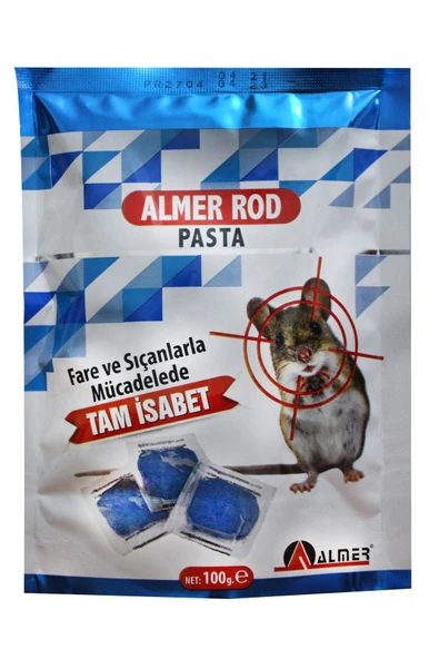 Almer Rod Fare Pastası Fare Ve Sıçanlarla Mücadele 100 gr X 3 Adet ürün görseli 1
