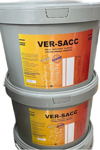 Ber vet pet Ver-sacc 20kg büyükbaş küçükbaş yem katkısı vitamin mineral premiksi ekstra maya ve toksin bağlayıcı ürün görseli 1