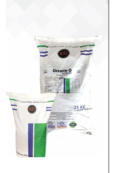 Ber vet pet Oramin-O 25 kg büyükbaş küçükbaş yem katkısı vitamin mineral premiks ekstra maya ve toksin bağlayıcı ürün görseli 1