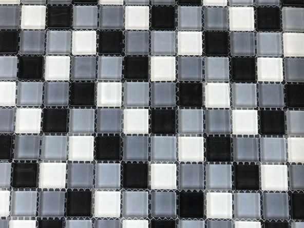 Mutfak Tezgah Arası Kristal Cam Mozaik Kale 61SM3007 23X23 ürün görseli 1