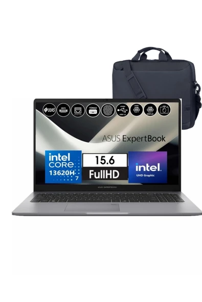 Expertbook Intel Core I7-13620H 40 GB Ddr5 2TB SSD Wın 11 Pro 15.6 Fhd Intel UHD +NOTEBOOK ÇANTASI ürün görseli 1