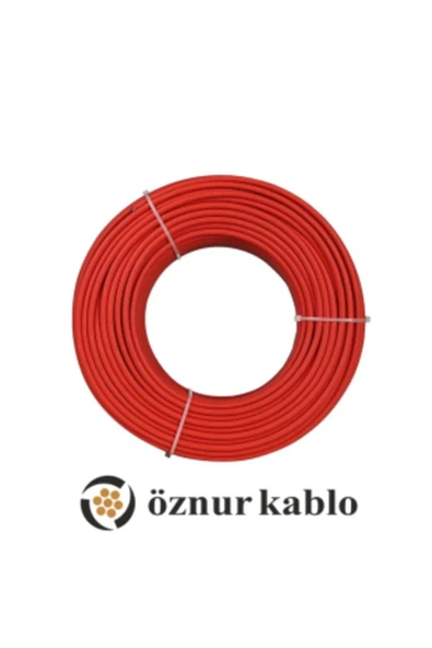 öznur kablo 7 Metre Öznur 6 MM Solar Kablo H1Z2Z2-K Kırmızı (FOTOVOLTAİK) ürün görseli 1