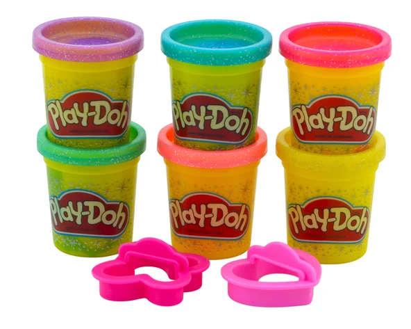 Play-Doh 6'lı Oyun Hamuru + 2 Adet Hamur Kalıbı ürün görseli 1