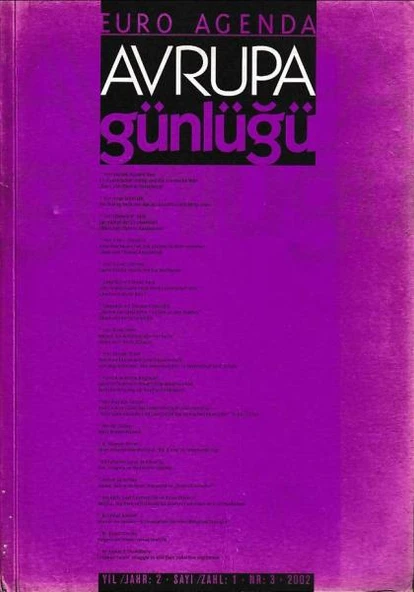 Euro Agenda Avrupa Günlüğü 3 2002 ürün görseli 1
