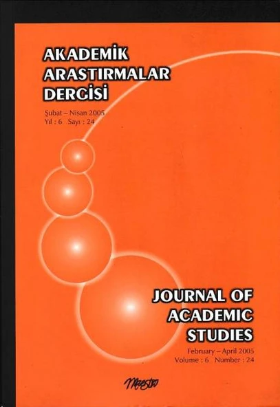 Akademik Araştırmalar Dergisi 24 Şubat Nisan 2005 ürün görseli 1