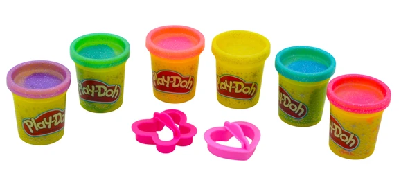 Play-Doh 6'lı Oyun Hamuru + 2 Adet Hamur Kalıbı - Resim 2