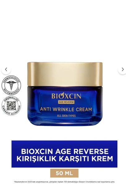 Bioxcin Age Reverse Kırışıklık Karşıtı Krem 50 ml ürün görseli 1