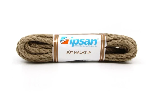 İpsan Paketli Jüt Halat İp 8mm 10mt ürün görseli 1