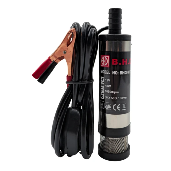 Fixonic B.H.D. BHD00697 12V Kendinden Emişli Taşınabilir Yakıt/Sıvı Yağ Aktarma Mazot Pompası ürün görseli 1