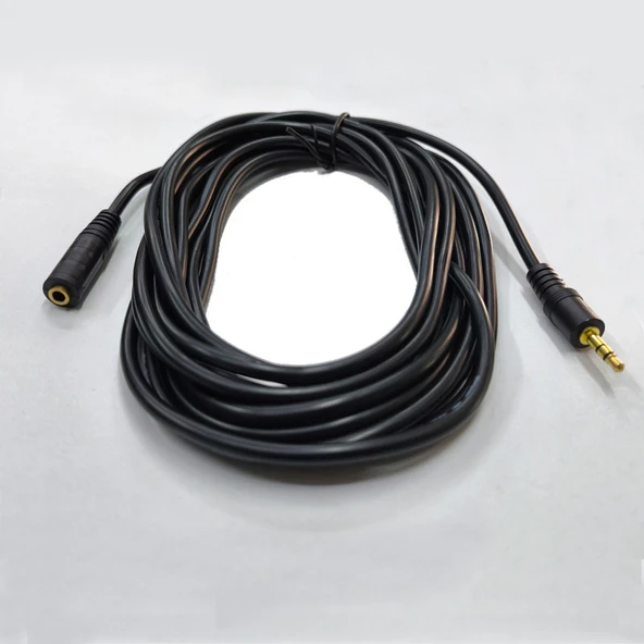 3.5mm stereo dişi erkek kulaklık uzatma kablosu aux uzatma kablosu 5m ürün görseli 1