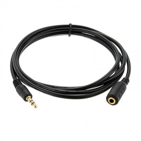 Kulaklık uzatma kablosu  3.5mm stereo dişi erkek aux uzatma kablosu 3m ürün görseli 1