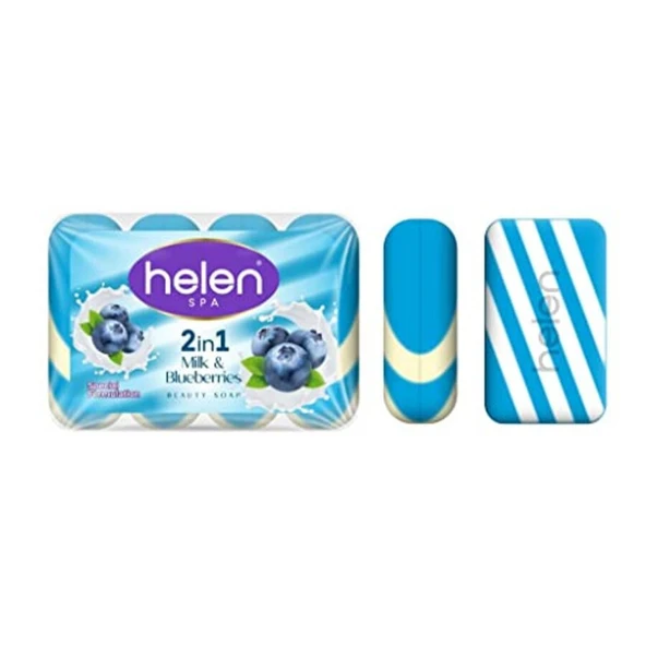 Helen Katı El Sabunu Süt&Yaban Mersini 4 x 90 gr ürün görseli 1