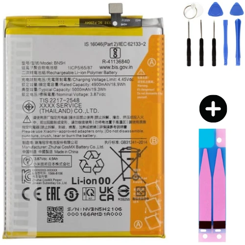 Xiaomi Redmi Note 11E BN5H Uyumlu A Kalite Batarya Pil + Montaj Seti ürün görseli 1