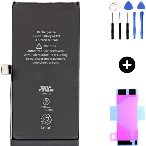 Iphone 12 Mini Uyumlu Güçlendirilmiş İthal Pil + Montaj Seti ürün görseli 1