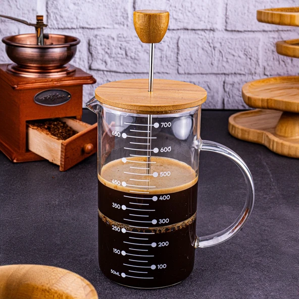 Bambum Leonardo French Press 700 ml - Resim 2