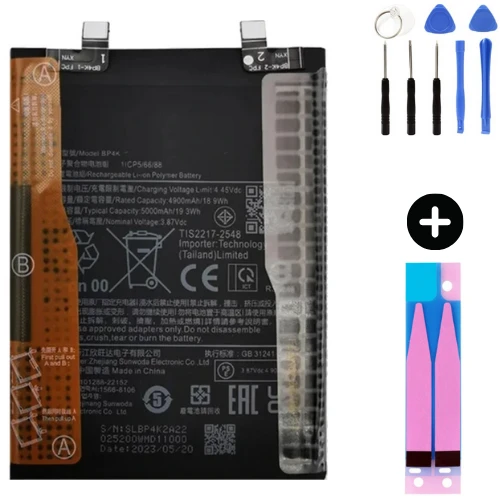 Xiaomi Redmi Note 12 Pro BP4K Uyumlu A Kalite Batarya Pil + Montaj Seti ürün görseli 1