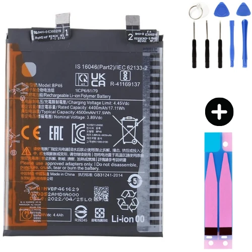 Xiaomi Mi 12 BP4G Uyumlu Güçlendirilmiş İthal Pil + Montaj Seti ürün görseli 1
