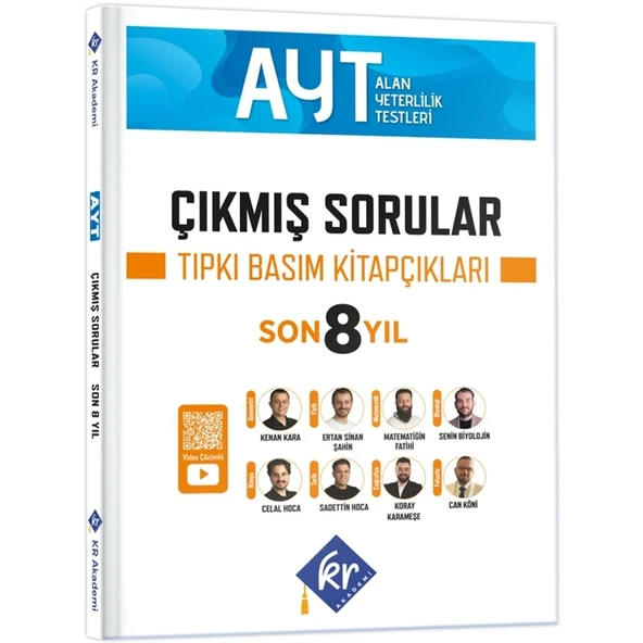 AYT Çıkmış Sorular Son 8 Yıl Tıpkı Basım Kitapçıkları KR Akademi Yayınları ürün görseli 1