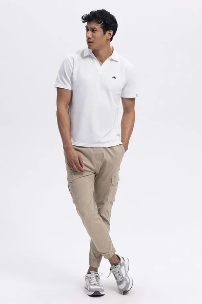 ELLESSE Erkek BEJ Kargo Pantolon EM473 - Resim 4