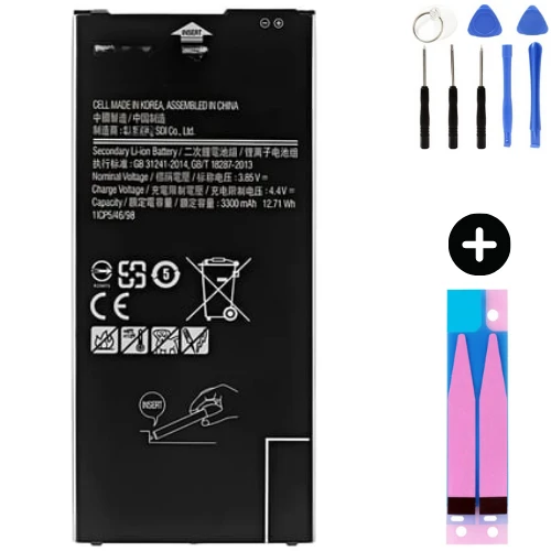 Samsung Galaxy J6 Plus J610 Uyumlu Güçlendirilmiş İthal Pil + Montaj Seti ürün görseli 1