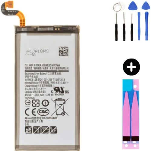 Samsung Galaxy S8 Plus G955F Uyumlu Güçlendirilmiş İthal Pil + Montaj Seti ürün görseli 1