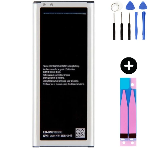 Samsung Galaxy Note 4 N910f Uyumlu Güçlendirilmiş İthal Pil + Montaj Seti ürün görseli 1