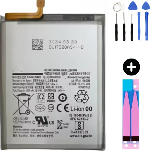 Samsung Galaxy A24 4G A245f Uyumlu Güçlendirilmiş İthal Pil + Montaj Seti ürün görseli 1