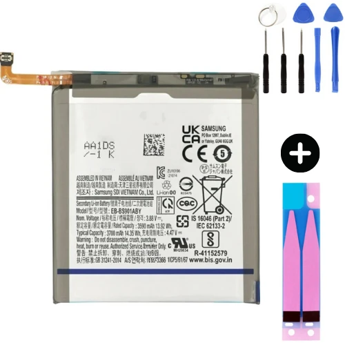 Samsung Galaxy S22 S901 Uyumlu Güçlendirilmiş İthal Pil + Montaj Seti ürün görseli 1