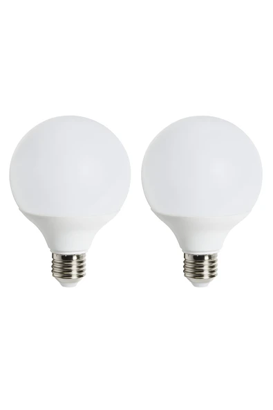 15watt E27 Duylu 6500kelvin Beyaz Işık 1350lümen A Enerji G95 Led Glop Ampul 2 ADET ürün görseli 1