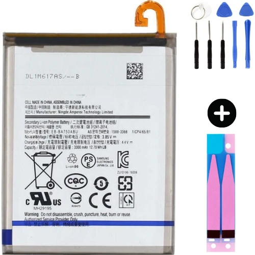 Samsung Galaxy M10S M107f Uyumlu Güçlendirilmiş İthal Pil + Montaj Seti ürün görseli 1