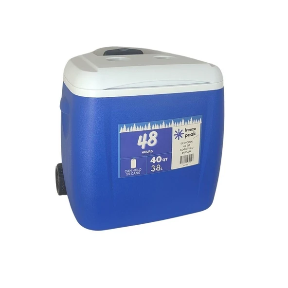 Freeze Peak Eco Cool 40 QT Soğutucu Buzluk 38 Litre MAVİ ürün görseli 1