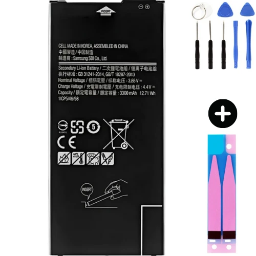 Samsung Galaxy J4 Plus J415 Uyumlu Güçlendirilmiş İthal Pil + Montaj Seti ürün görseli 1