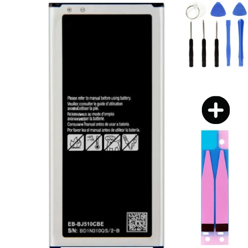 Samsung Galaxy J5 2016 J510f Uyumlu A Kalite Batarya Pil + Montaj Seti ürün görseli 1
