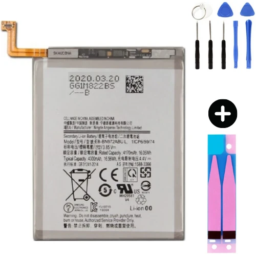 Samsung Galaxy Note 10 Plus N975f Uyumlu Güçlendirilmiş İthal Pil + Montaj Seti ürün görseli 1