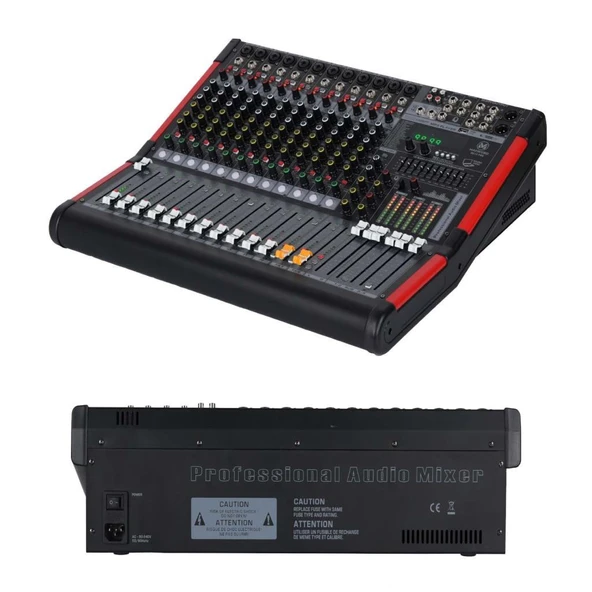 Maxword DC12-PRO 2x99 DSP Efekt Ses Mikseri 12 Kanal Deck Mixer ürün görseli 1