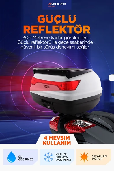 WOGEN WG41 ARKA ÇANTA 41 L BASİC (BEYAZ) - Resim 3