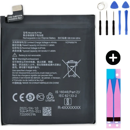 Oneplus 8 Pro BLP759 Uyumlu A Kalite Batarya Pil + Montaj Seti ürün görseli 1
