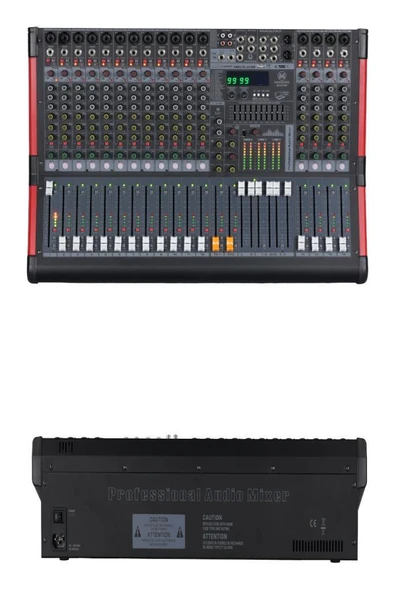 Maxword DC16-PRO 2x99 DSP Efekt Ses Mikseri 16 Kanal Deck Mixer ürün görseli 1