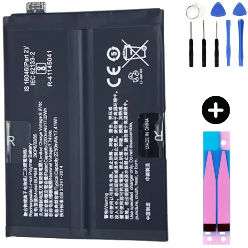 Realme GT Master BLP849 Uyumlu Güçlendirilmiş İthal Pil + Montaj Seti ürün görseli 1