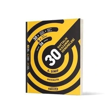 Hız Yayınları 6.sınıf Matematik 30 Haftalık Deneme Yeni ürün görseli 1