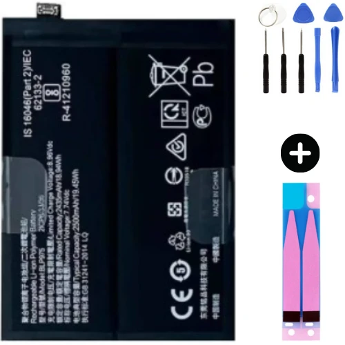Realme 11 4G BLP975 Uyumlu Güçlendirilmiş İthal Pil + Montaj Seti ürün görseli 1