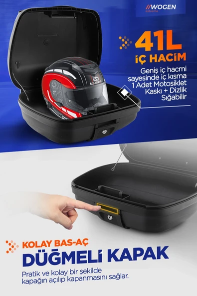 WOGEN WG41 ARKA ÇANTA 41 L BASİC (SİYAH) - Resim 3