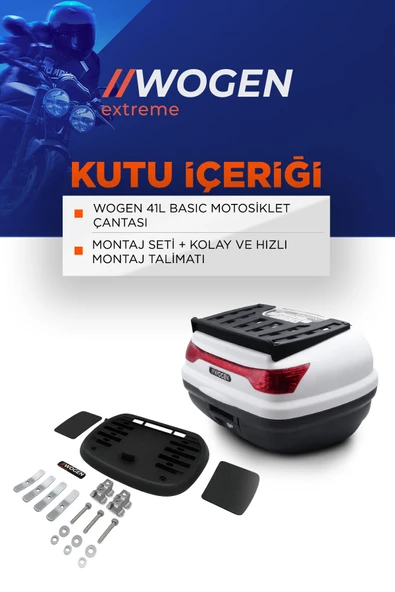 WOGEN WG41 ARKA ÇANTA 41 L BASİC (BEYAZ) - Resim 2